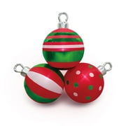 Holiday Time Shiny Trio Ornaments Inflatable, 7FT