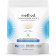 thumbnail image 1 of Method Lave-Vaisselle Détergent Packs, Lave-Vaisselle Aide au Rinçage pour Soulever la Graisse Dure et les Taches, 45 Onglets Lave-Vaisselle par Pack, Gratuit + Clair - Sans Fragrance, 1 Pack, 1 of 2