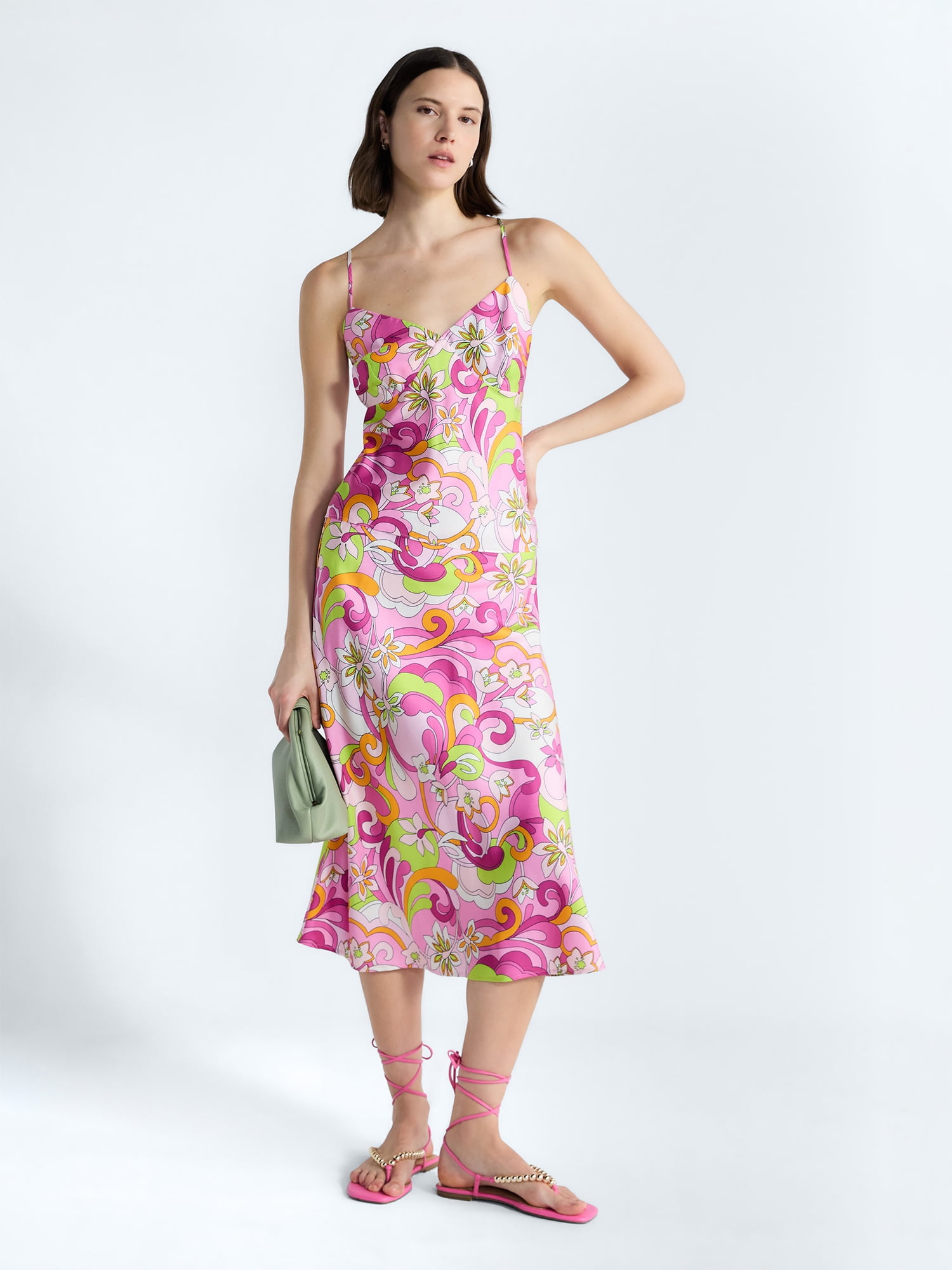 Free Assembly Women's Sleeveless Silk Cami Top, Sizes XS-XL