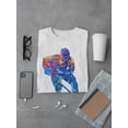 thumbnail image 3 of Colorful Splash Hockey Player T-Shirt Men -Image by Shutterstock, Male 4X-Large, 3 of 4