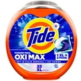 thumbnail image 1 of Tide Oxi Max Power PODS Laundry Detergent Pods, Stain Remover Plus Oxi Power, Detergent soap pacs for laundry washing, HE compatible, 25 Count, 1 of 20