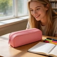 thumbnail image 2 of Hyknon Silicone Pencil Case Small Aesthetic Pencil Pouch with Zipper Waterproof Stationery Pen Bag for Makeup Classroom College Office, 2 of 6