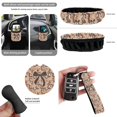 thumbnail image 6 of HUISEFOR 15 Packs Camo Bow Car Seat Covers Full Set for Women Men Including Steering Wheel Cover, Belt Cover, Scratch-Resistant, Non Slip, Easy Installation, Fit for Most Cars, Auto, SUVs, 6 of 6