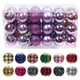 thumbnail image 1 of 30 piezas de bolas de Navidad adornos inastillables decoraciones para árboles de Navidad juego de bolas colgantes para decoración de fiesta de Kits de decoración para fiestas morado claro Bearachild HA007626-06B, 1 of 6