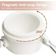 thumbnail image 3 of Anley 1.5" Plastic Flagpole Mounting Rings Set - Anti Wrap 360° Rotatable Ring with Carabiners (White, Pack of 2), 3 of 7