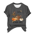 thumbnail image 4 of EnJoCho Women's Trendy Tops Women's Fall for He Never Leaves Pumpkin Casual Tee Casual Plus Size Blouse Going Out 2024 Trendy Active Wear Tops, 4 of 4