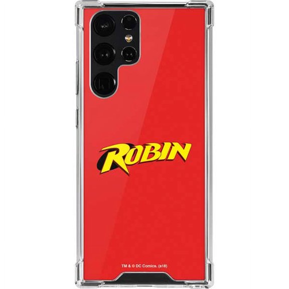 Skinit DC Comics Robin Official Logo Galaxy S22 Ultra Clear Case