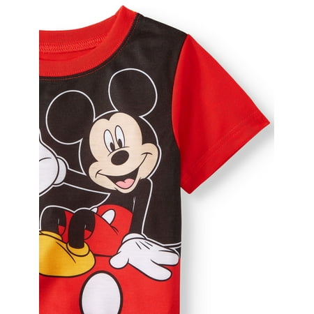 Mickey Mouse Short sleeve shirt & shorts, 2pc pajama set (toddler boys)