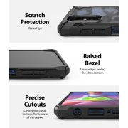 Ringke Fusion-X Case Compatible with Samsung Galaxy M51, Transparent Hard Back Shockproof Advanced Bumper Cover - Camo Black