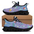 thumbnail image 1 of Yikeluo - Zapatillas deportivas de malla con cordones para mujer, diseño de herramientas médicas, plataforma, ligeras y cómodas, 1 of 6