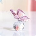 thumbnail image 1 of Estatuilla de mariposa voladora decorativa de cristal con bola de cristal, 1 of 4