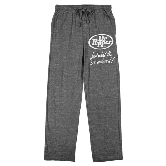 Dr Pepper Just What The Dr Ordered Adult Gray Heather Sleep Pajama Pants-Small