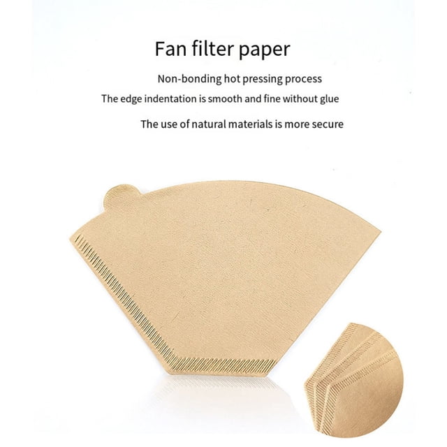RKSTN Fan Filters Conical Coffee Filter Optimization Thickened Fan Filter Coffee Filter Paper Wood Pulp Making American/Hand/Machine Coffee Filter Bag Kitchen Gadgets