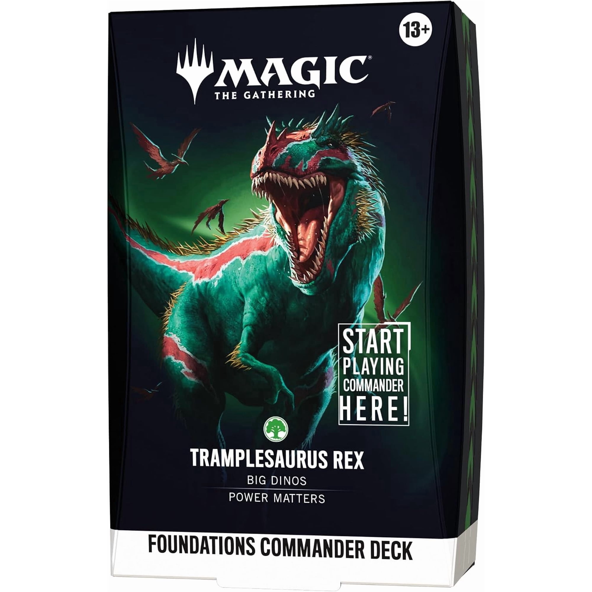 Magic: The Gathering Foundations Commander Deck - Tramplesaurus Rex - 100-Card Deck + Accessories
