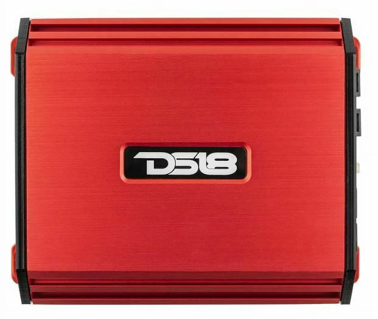 DS18 S-1100.2/RD Car Audio Amplifier  Full-Range, Class Ab, 2 Channel Amplifier, 1100 Watts Red