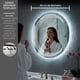 thumbnail image 2 of Espejo Templado Redondo De 60 cm Con Luz LED 3  Tonos, 2 of 7