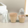 thumbnail image 3 of 10Pcs Plant Nursery Pots with Humidity Dome, Seed Starter Pots Biodegradable Peat Pots, Seedlings Planting Pots for Indoor Outdoor Garden, 3 of 7