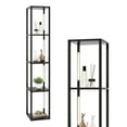 thumbnail image 1 of Costway 64" Modern Shelf Floor Lamp with  3-Level Dimmable LED Bulbs and Rotatable Poles, 1 of 10