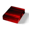 thumbnail image 4 of Erosebridal Housse de Couette à Lignes Dégradées Grand Lit, Ensembles de Literie Noir Rouge Format Grand Lit, Housse de Couette à Rayures Géométriques Grand Lit, Décor de Chambre Ombré Léger, Réversible, 3 Pcs (Sans Couette), 4 of 7