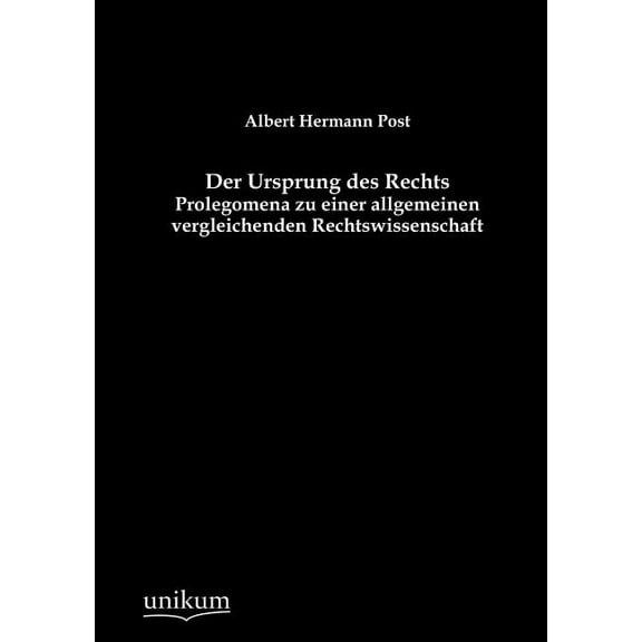 Der Ursprung des Rechts (Paperback)