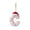 C, variant on QISIWOLE White Letter R Christmas Letter Ornament with Red Hat Decor, 2D Acrylic Hanging Pendant, 3.15 x 2.36 in Acrylic Letter Ornament, for Christmas Tree Garland Mantel Decor