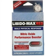 Applied Nutrition Libido Max Red Male Physical Response Nitric Oxide Performance Booster Pro Male Tablets, 30 Ea
