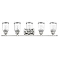 thumbnail image 2 of Livex Lighting Lawrenceville 5 Light Bath Vanity Light in Polished Chrome, 2 of 14