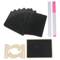 thumbnail image 4 of WHAMVOX 1 Set Mini Chalk Boards Signs Black Wood Rectangular for Memo Display Erasable Reusable Home Decor, 4 of 8