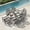 Gray, variant on SOBREMESA 7-Piece HDPE Outdoor Dining Set, 66.9" Marble Texture Patio Table with Umbrella Hole, and 6 All-Weather Chairs for Yard Deck Porch, Gray