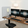 thumbnail image 2 of VIVO Gray Clamp-on/Screw-on 24 x 24 inch Desktop Privacy Panel | Cubicle Desk Divider, 2 of 6