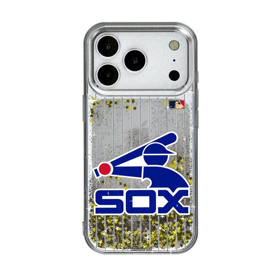 Chicago White Sox 1976-1981 Cooperstown Pinstripe iPhone Glitter Case