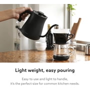 BALMUDA The Kettle | Electric Gooseneck Kettle | Lightweight | Stainless Steel | 0.6L (20fl oz) Capacity | Neon Light Indicator | Perfect for Tea and Coffee | US Version | Black
