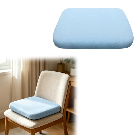 Ergonomic Memory Foam Seat Cushion, High Resilience Pads for Office Chair Car Seat Gaming Chair, U-Shaped Thick Non- Cotton Linen Chair Cushion for Home Kitchen Dining Daily Comfort