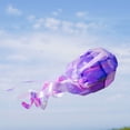 thumbnail image 6 of In the Breeze 5263 — 18-inch Purple Iridescent Jellyfish 3D Windsock — Bright, Sparkling Marine Life Outdoor Decor, 6 of 6