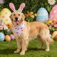 thumbnail image 6 of FeiFu Easter Pet Scarf with Headband Set Cute Holiday Themed Pet Collar Headwear for Small Medium Dogs Rabbits Pet Party Decor Accessory, 6 of 6