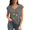 2-Dark Gray, variant on UNISHE Women Funny Sarcastic Raccoon Graphic T-Shirt - First Of All I'm A Delight Print V-Neck Sleeveless Tee Trendy Tops