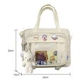thumbnail image 3 of Bolsa cruzados japoneses de niña de secundaria de hombro Ita (Blanco) Ehuebsd Para Estrenar, 3 of 8