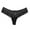 Black, variant on Honeeladyy Women's Fashion Attractive Lace Flower Transparent Gauze Bow Low Waist G-string Pants Panties Thong