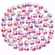 thumbnail image 1 of Nail Art Crystal AB Coated Nail Art Shiny Round Flat Rhinestones Adepaton Uñas Postizas y Decoración, 1 of 5