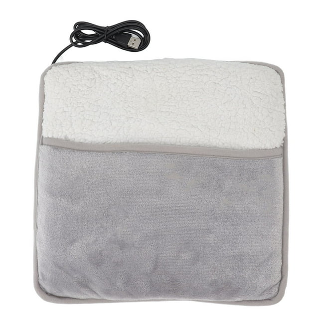 Calentador de pies con calefacción por USB, de calentamiento rápido, funda suave y lavable para una mayor comodidad en invierno