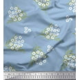 thumbnail image 1 of Soimoi Moss Georgette Fabric Leaves & Floral Artistic Decor Fabric Printed Yard 42 Inch Wide, 1 of 3