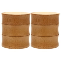 2 Pcs Bamboo Tea Canister With Lid Loose Tea Containers Jar Food Storage Container Small Kitchen Canisters For Coffee Sugar Flour