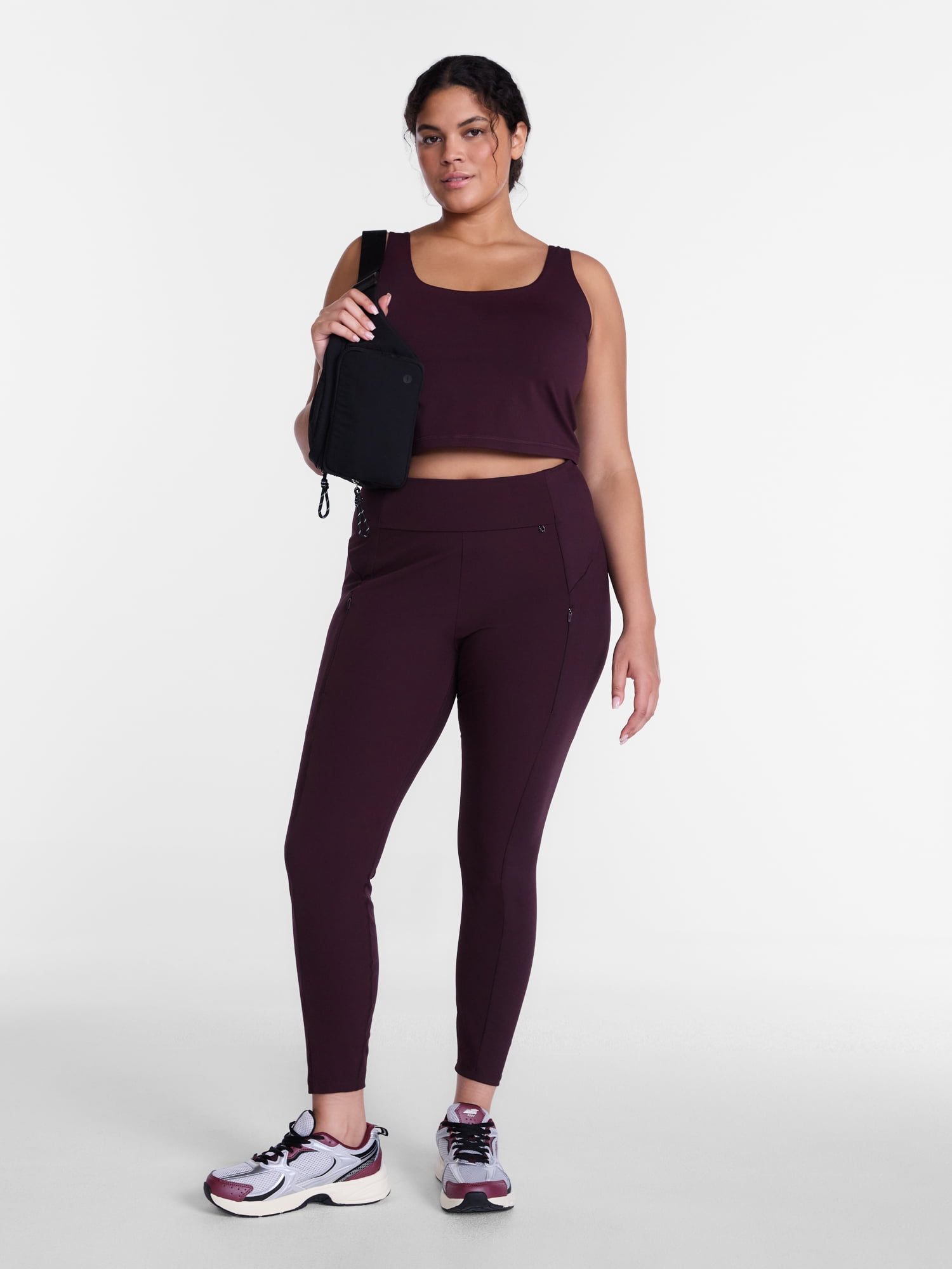 Avia Women's Hybrid Leggings, 27" Inseam, Sizes XS-XXL