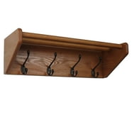 Espositore A Parete Per Riviste Wooden Mallet - 8 Tasche In Rovere Massello E Acrilico - 53x8x85 Cm