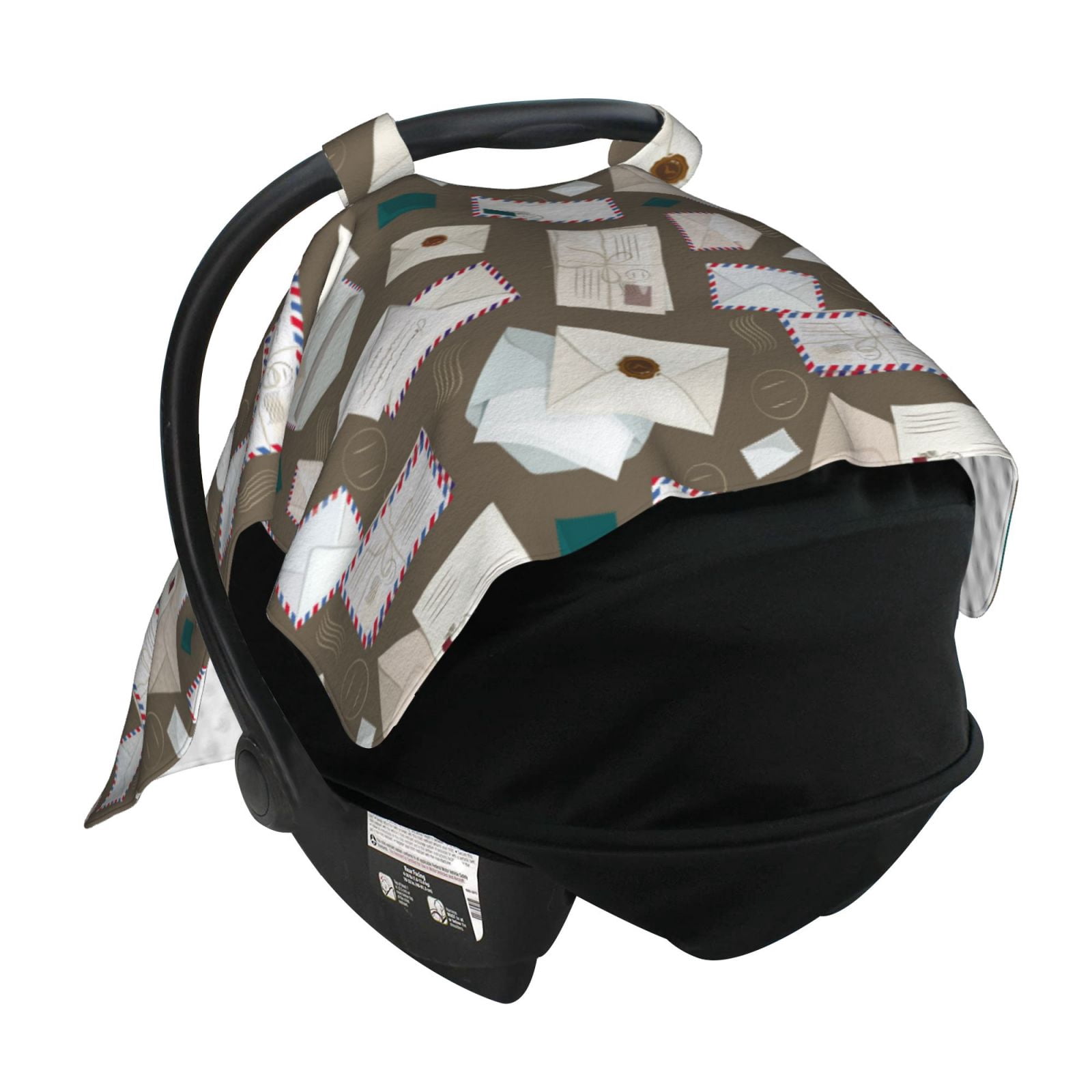 Car Seat Cover Baby - envelope Pattern travel Breathable Infant Car Seat Cover for Baby Carseat, Lightweight Comfort Baby Essentials Must Haves Newborn Stuff for Girl Boy