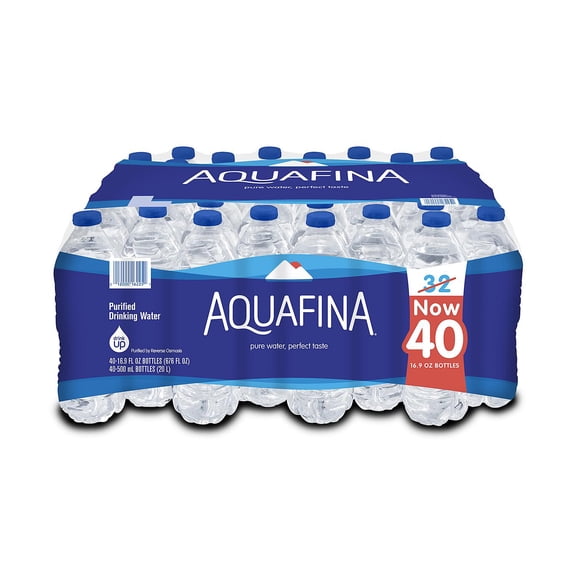 Aquafina Purified Drinking Water (16.9 Fluid Ounce, 40 Pack)