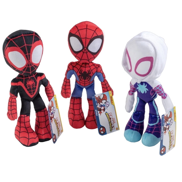 Set de 3 piezas de felpa Marvel Spidey y sus increíbles amigos