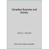 Canadian Business and Society, Used [Paperback]