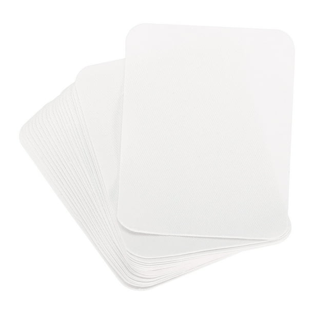 Parche de tela Uxcell, parches planchables de 4.1"x3.0" para reparar y decorar ropa, pantalones, bolsas, paquete de 20, blanco