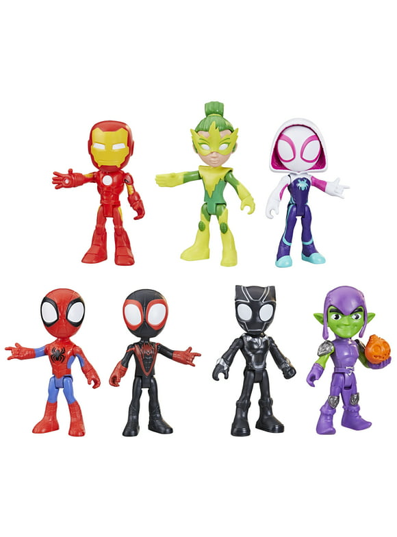 Marvel: Spidey and His Amazing Friends Hero Figure Preschool Kids Toy Action Figure for Boys and Girls Ages 3 4 5 6 7 and Up (4)